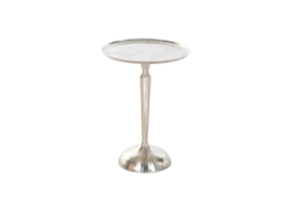 Mesa De Apoio Home Esprit Prateado 41 X 41 X 58 Cm