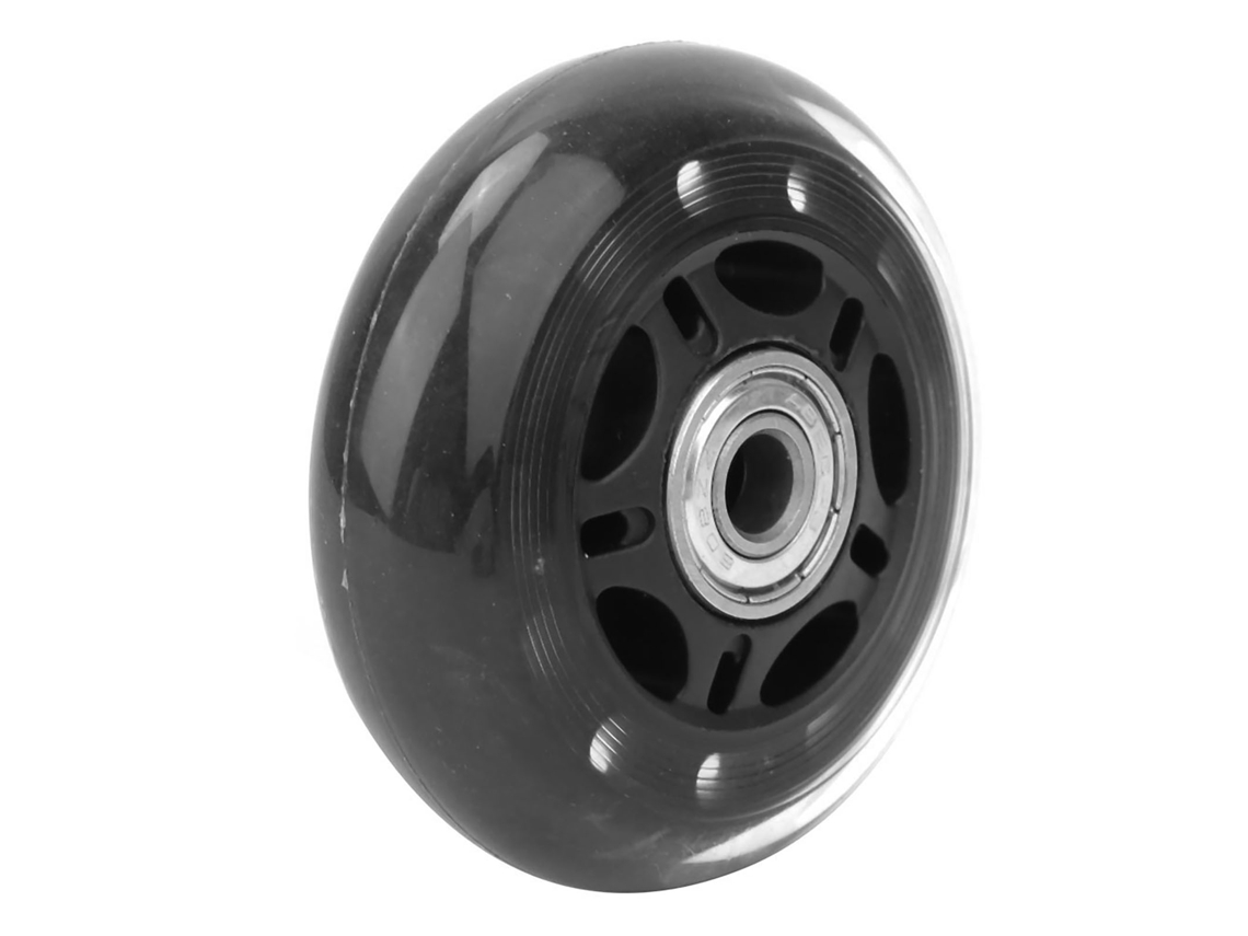 Laxiscreed Rodízios De 3 Polegadas Em Pu Preto E Transparente, Silenciosos Com Rolamentos 608zz Para Malas E Carrinhos