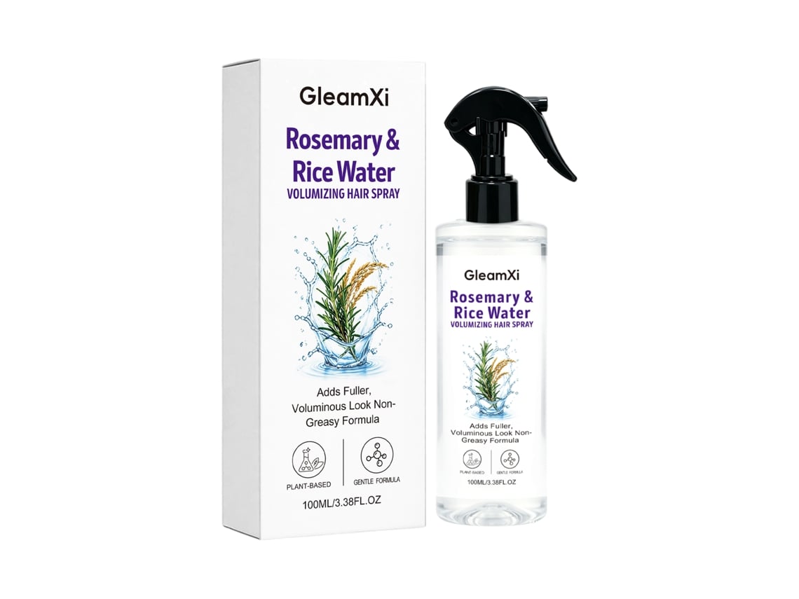 Spray de Cuidado Capilar com Água de Arroz e Alecrim
