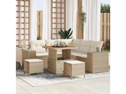 Vidaxl Conjunto De Sofá De Jardim 8 Unid. 7-número De Lugares