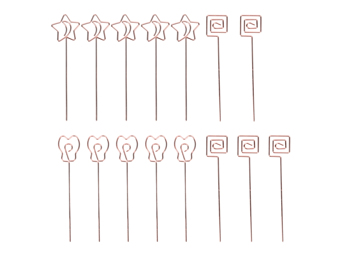 15 Portavasos De Mesa Com Forma Bonita Processo De Eletrodeposição Portaretratos Prático Para Escritório Festa Aniversário Ouro Rosa