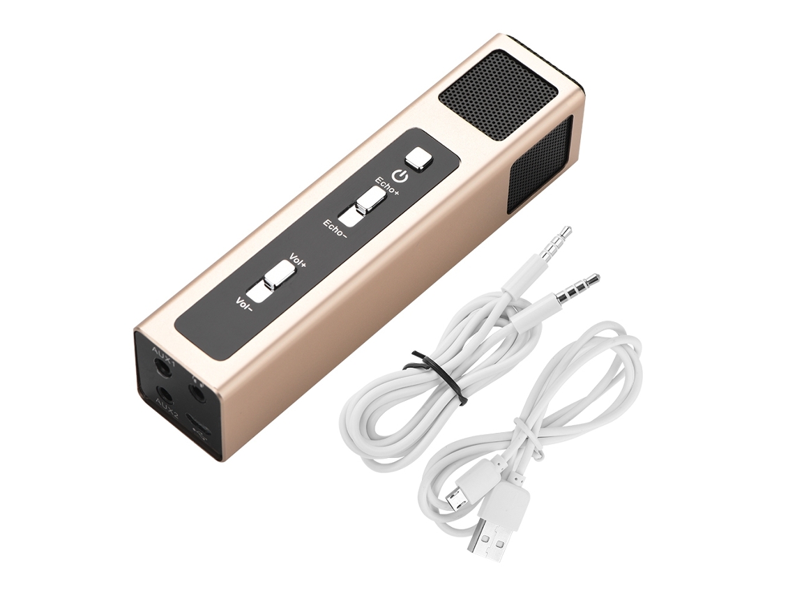 Microfone EOOCOO (compatível com Android e Ios, para Karaokê Móvel)