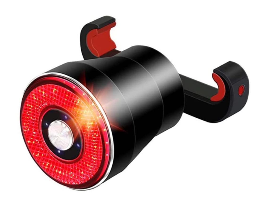 Luz Traseira De Bicicleta Inteligente Luz Traseira De Bicicleta À Prova Dágua Com Sensor De Freio Luzes Traseiras Do Espigão Do Selim Yizhood (preto)