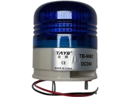 Tb5052 B 12v 24v Lâmpada De Sinalização Led Branca E Azul Pequena Luz Intermitente