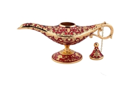 Lâmpada Mágica Nova LINE de Aladdin para colecionadores, decoração, presente, vermelha