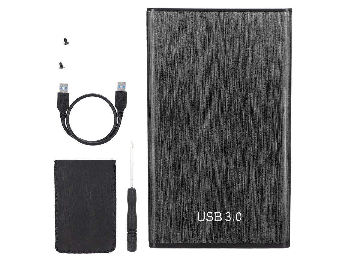 Enclosure Externo (interface Usb3.0 Para Disco Rígido Sata) Enclosure Externo Para Disco Rígido Sata Usb3.0 De 2,5 Polegadas Preto