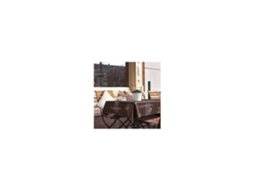 Toalha De Mesa Manhattan Cappuccino Choco Redonda 150 Cm - D-c-fix