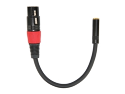 Cable Convertidor profesional de micrófono de 3.5mm hembra a XLR hembra, 1m