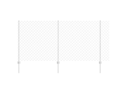 Conjunto 1 Painéis De Cercas Exteriores Vidaxl Prateado Aço (25 X 1,2 M)