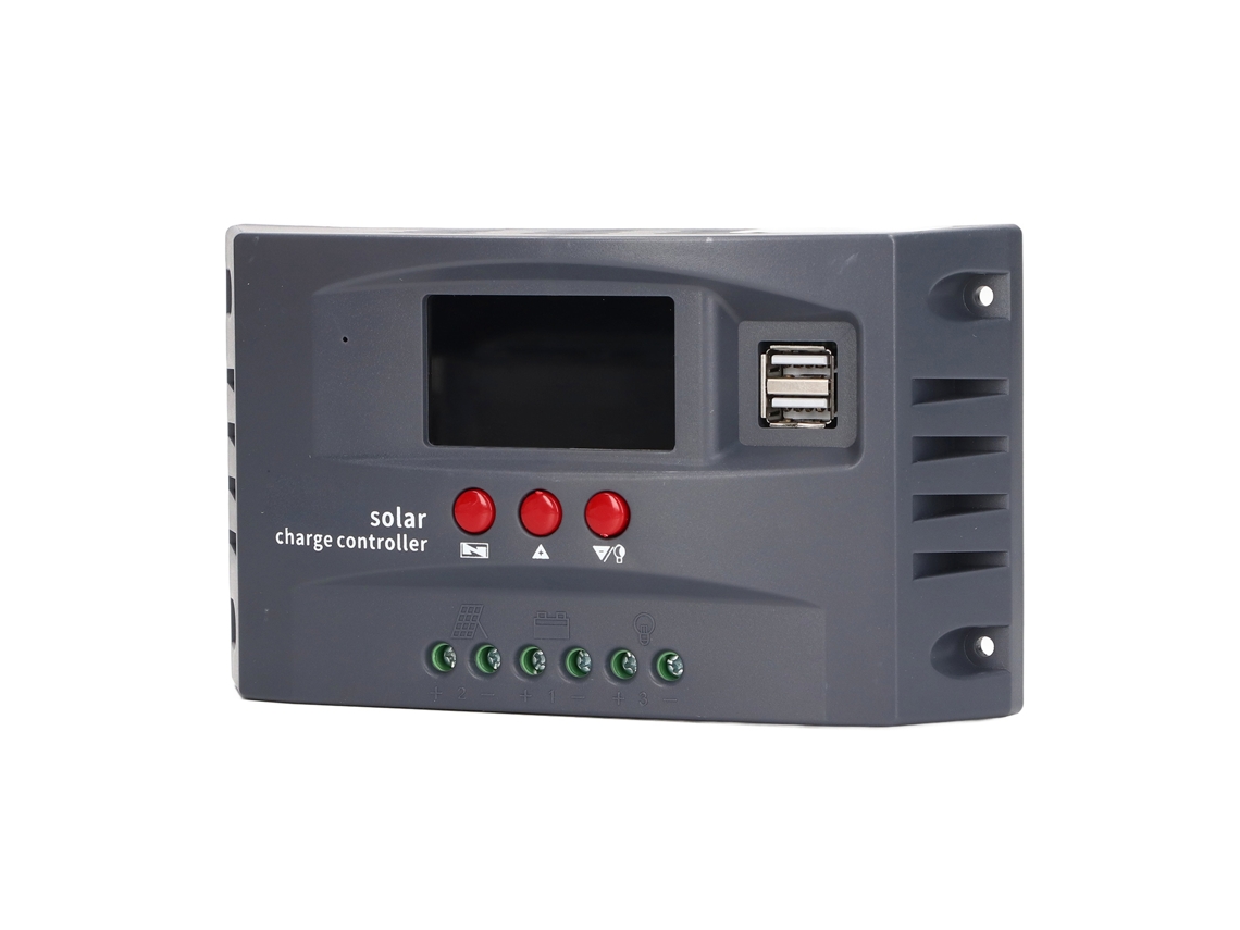 Controlador de carga solar MPPT 12v 24v 10a tela LCD regulador fotovoltaico S/MARCA