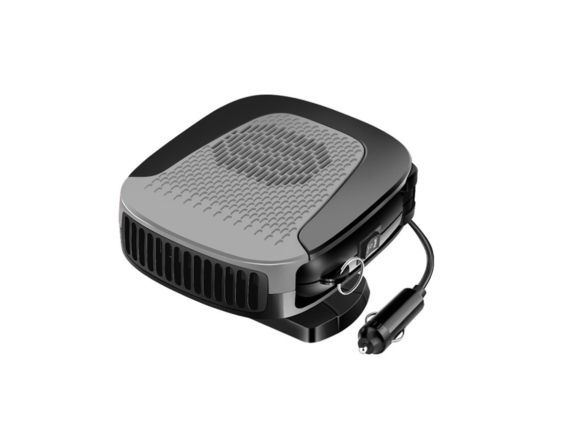 Chaleira Portátil para Carro 12v 150w Desgeador Defroster com Base Giratória 360° Modos Aquecimento e Resfriamento