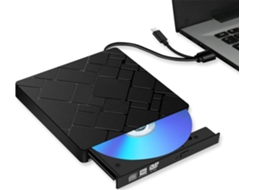 Leitor De Cd/dvd Externo Czhhmart Usb 3.0 E Tipo-c, Slim, Para Laptop, Desktop, Mac, Ios, Windows E Linux