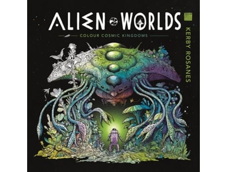 Livro Alien Worlds de Kerby Rosanes (Inglês)
