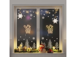 Vidaxl Luzes De Natal Silhueta Papai Noel 2 Pcs 35 Leds Branco Quente