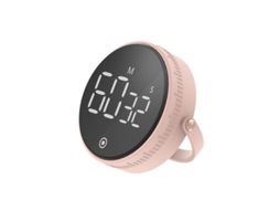 2026 temporizador de Cozinha Linjou Led Digital Eletrônico com Suporte Cor Rosa