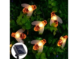 Luminária Solar Decorativa, 6,5 M, Cor Branca Quente, Para Jardim, Pátio, Varanda, Caminhos E Paisagismo Exterior