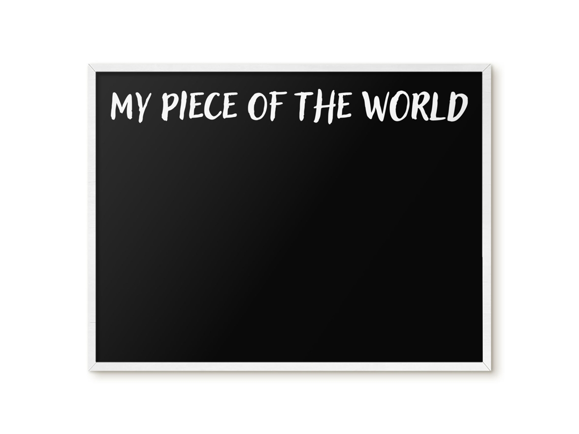 Magnetic Wall Board My Piece Of The World For The Office Espelharte (80x60 Cm)