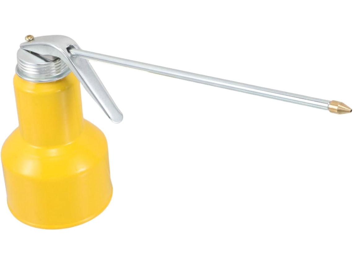Lata De Óleo Metálica De 500ml Com Bomba Manual E Bico Longo Para Despejar.