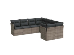 Garden Sofa Set, Garden Sofa Sets Vidaxl Cinzeto Rattan / Vime (n/a)