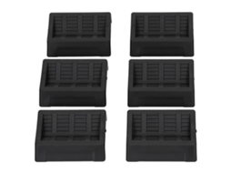 6pcs Bases de Roda Borracha para Móveis | S/MARCA