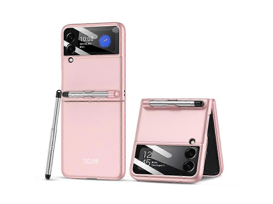 Capa Flip Ultrafina Com Cobertura Total E Caneta Integrada Para Samsung Galaxy Z Flip3 5g Da Gkk.