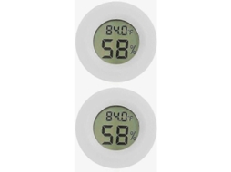 Conjunto De 2 Mini Termômetros E Higrômetros Para Geladeira E Freezer - Detector Eletrônico De Temperatura E Umidade Para Ambientes Internos - Ud