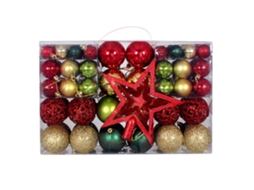 101 Enfeites de Bolas Natal, Decorações para Árvore, Ergonômico, Uso Diário STELASPLEN