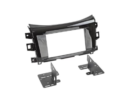 Kit 2Din Compatível com Nissan Navara Np300 Após 2015 Piano Black