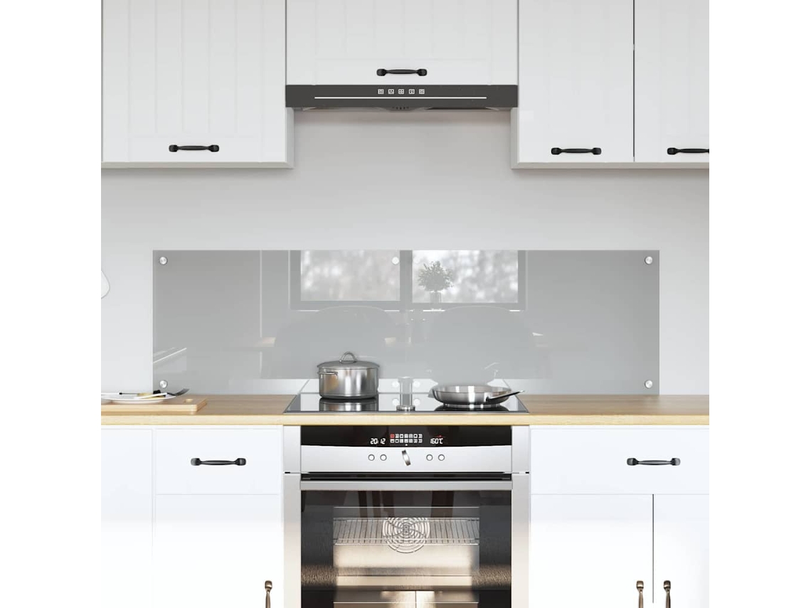 Vidaxl Painel De Cozinha 2 Unid. Cinzento-claro 70 X 40 Cm