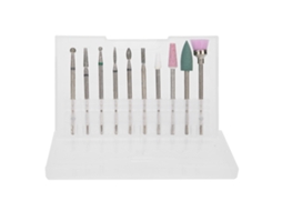 10pcs Kit De Brocas De Lixamento Para Unhas Com Remoção De Pele Morta E Polimento Em Aço Tungstênio