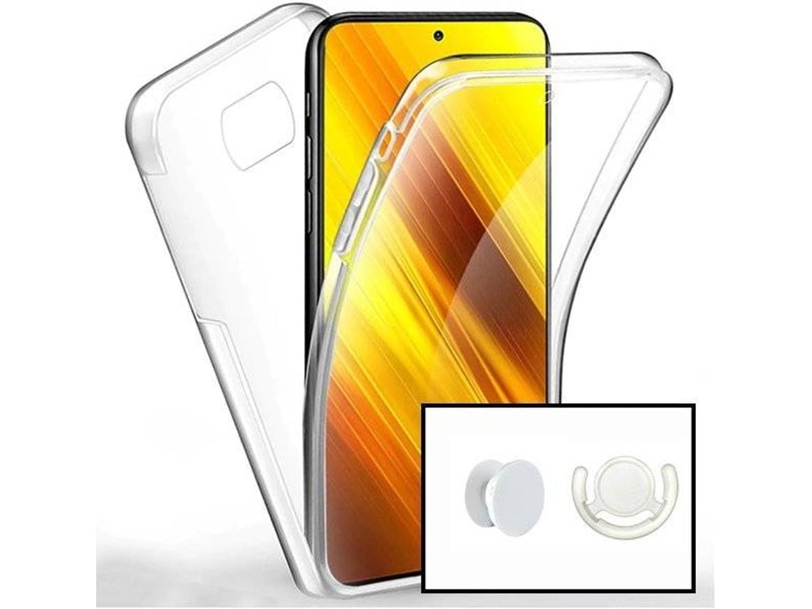 Capa Xiaomi Poco X3 Pro 360° Impact Protection Transparente e Branco