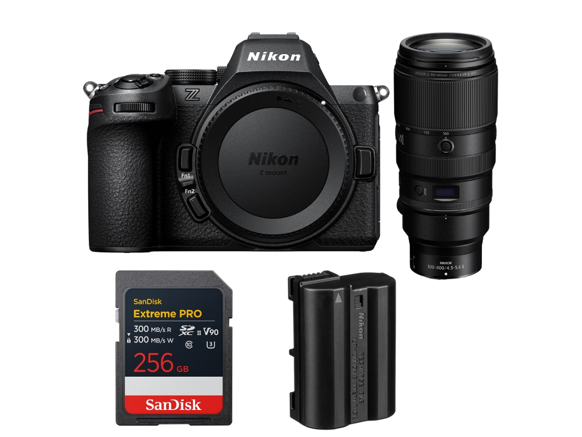 Z5 Ii + 100 400mm F/4.5 5.6 Vr S + 1 Sandisk 256gb Extreme Pro Uhs ii Sdxc + Nikon En el15c + Ebook “20 Dicas para Fotos Que Impressionam” NIKON