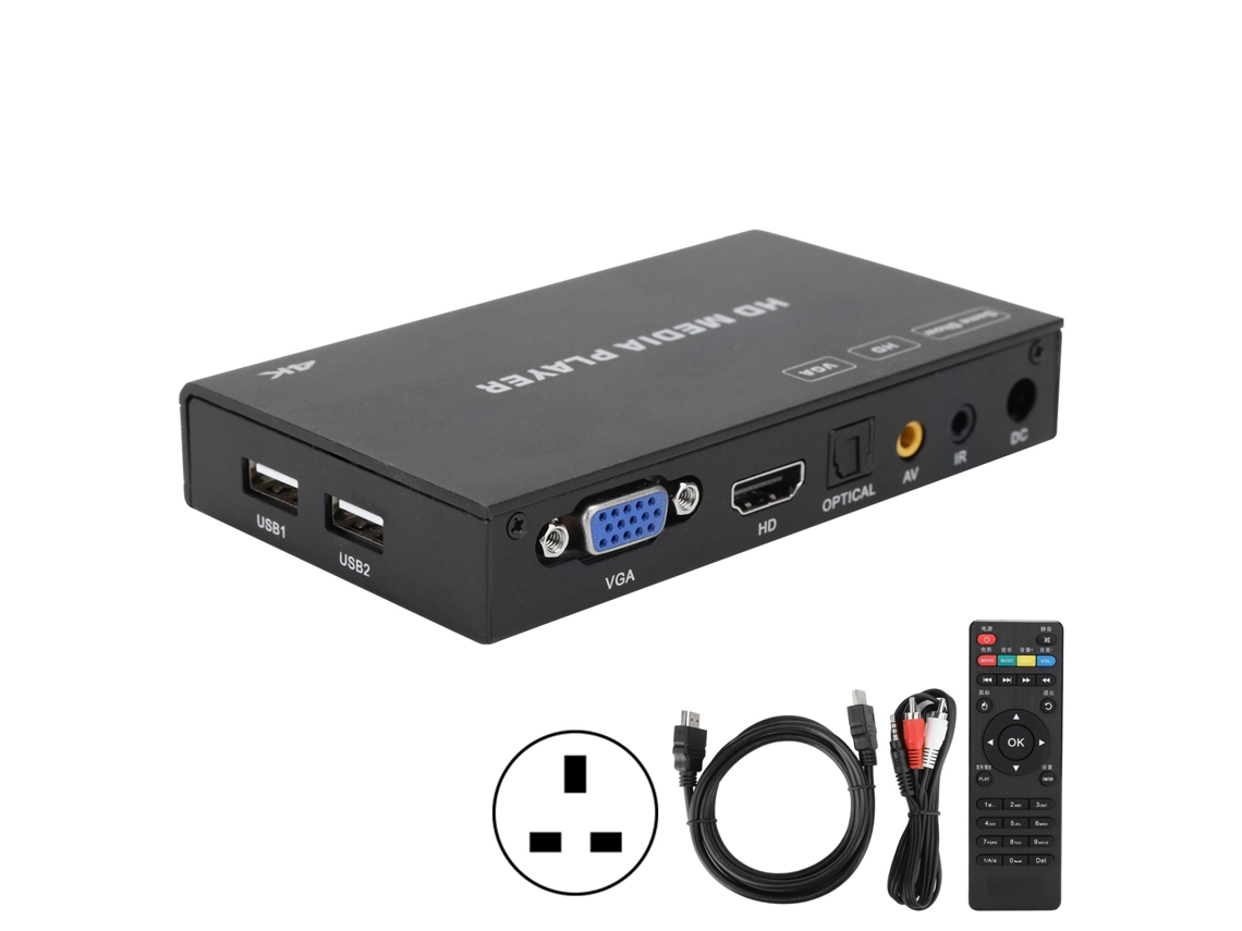 Yncm-reprodutor De Mídia Digital 4k Com Reprodução Em Loop