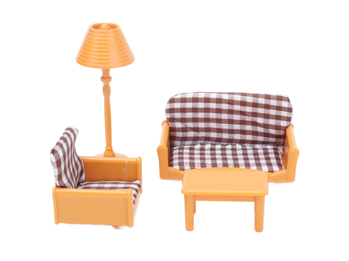 Conjunto De Móveis Para Casa De Boneca 1:12 Móveis De Sala De Estar Em Miniatura