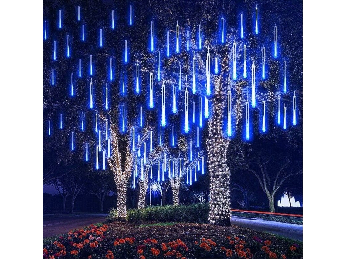 Luz led à prova d'água para chuva de meteoros 11 81 polegadas AQUAFORGE (azul)
