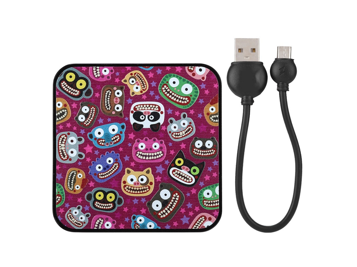 Bateria Portátil 8000mah com Carga Rápida Vermelha EOOCOO