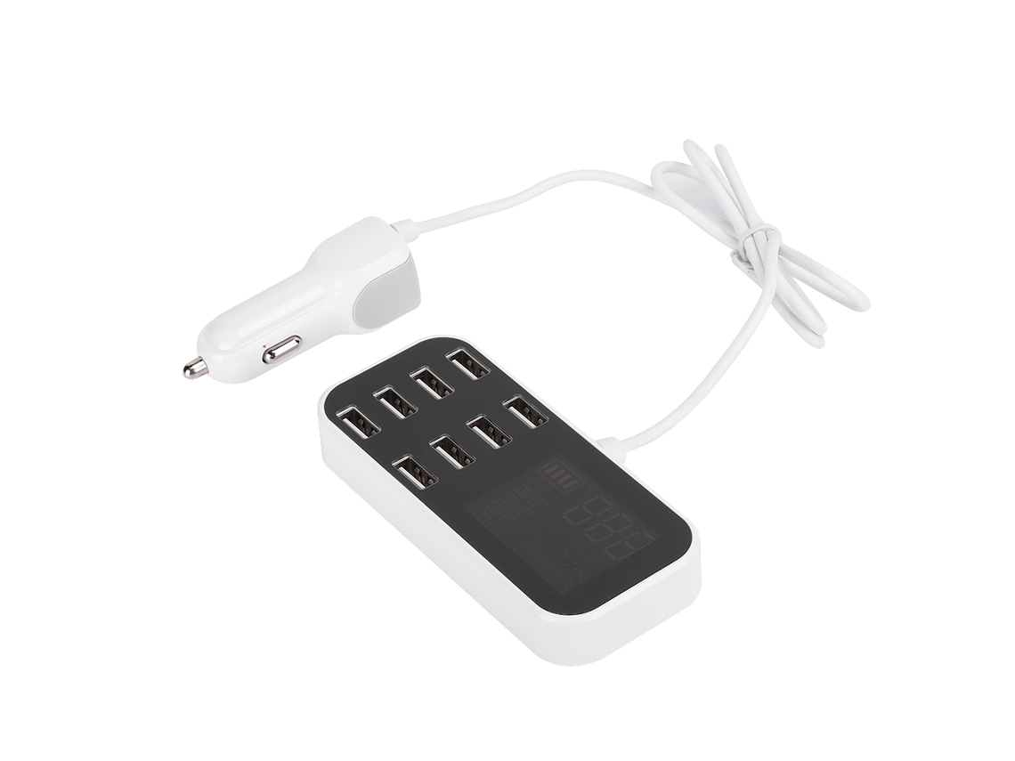 Carregador de Carro EOOCOO (carregamento Rápido Usb 8 Portas 40w)