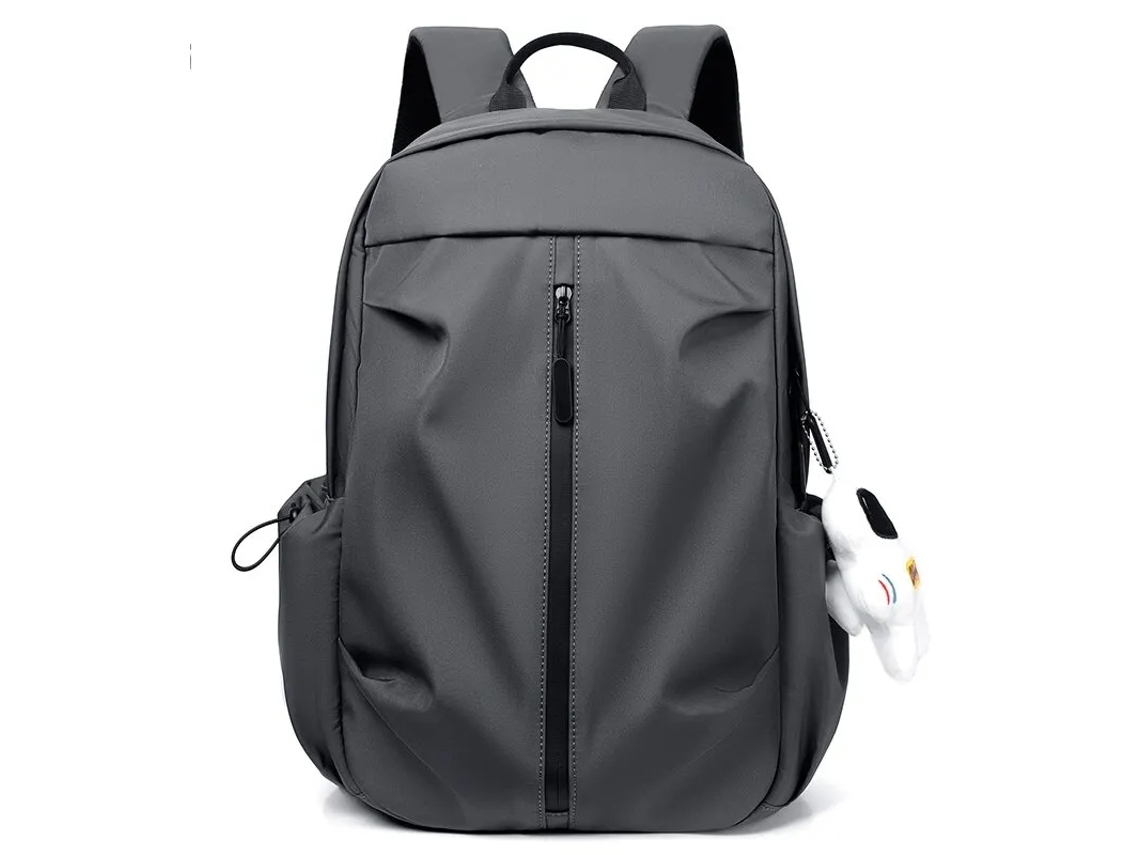 Lurelia Mochila Escolar Casual Moderna De 14 Polegadas, Estilo Esportivo, Simples E Impermeável, Unissex, Para Computador, Cinza