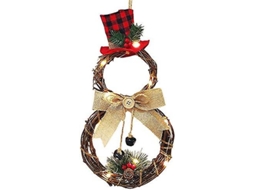 Guirlanda De Natal Decorada Luzes De Porta Guirlanda De Natal Guirlanda De Natal Presentes De Natal Olysi Shop