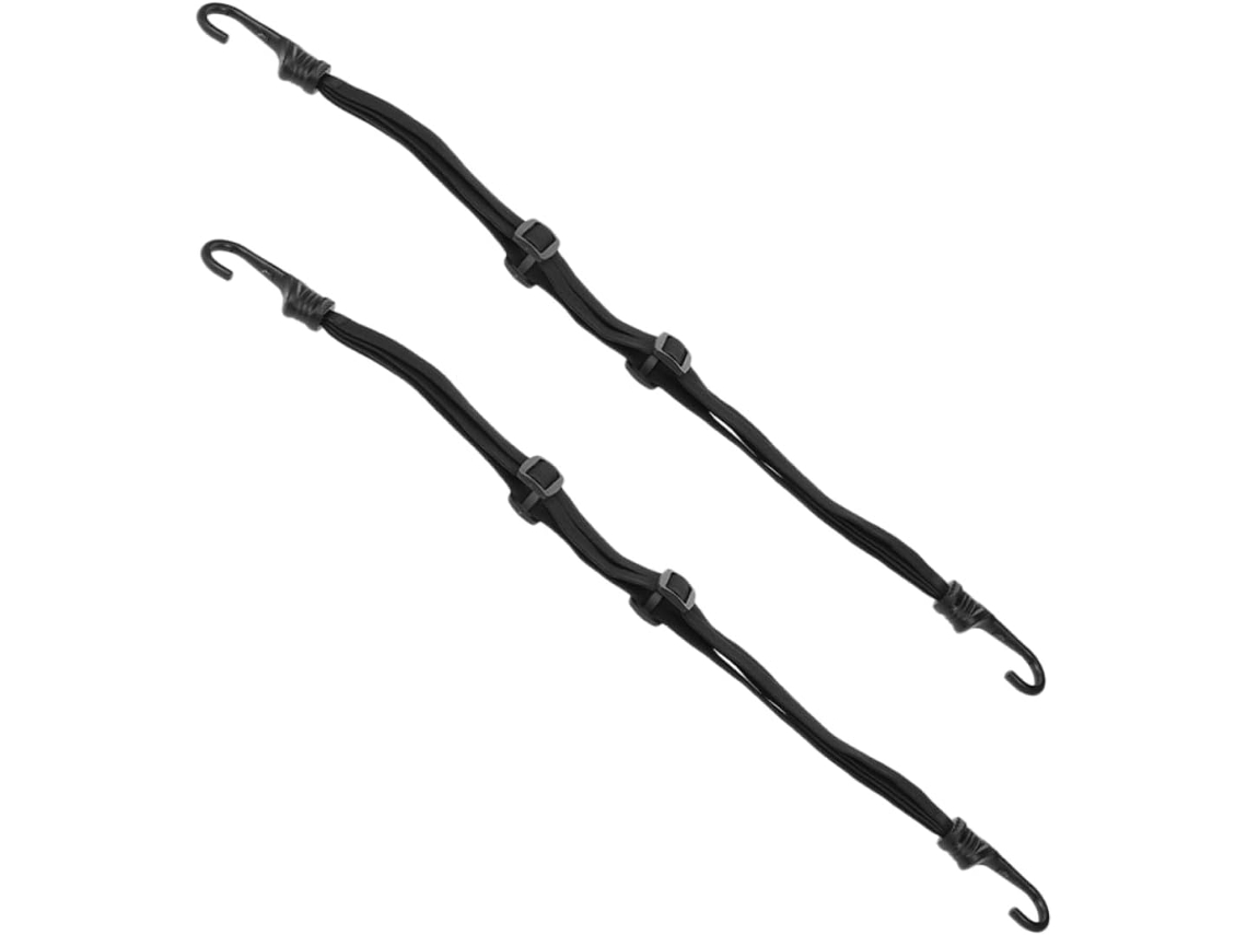 Conjunto De 2 Tiras Elásticas Gatuida Com Cordão Retrátil Fixação Capacetes E Bagagens Acessório Viagem Confiável