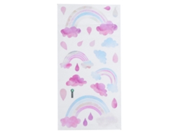 Baok-sticker De Parede Autoadesivo Nuvens E Gotas De Chuva Bonito Decorativo Para Quarto Infantil