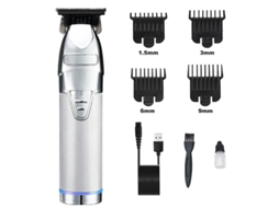 Máquina Cortar Cabelo Recarregavel S9 HENTEN HOME Prateado