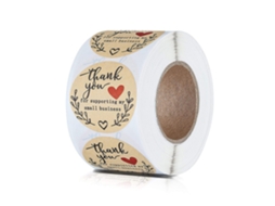 Adesivos "Thank You" para Sacolas e Caixas | S/MARCA
