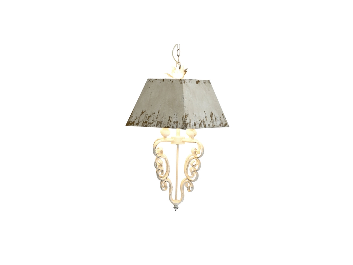 Luminária de Teto em Metal Envelhecido, 37,5 X 37,5 X 73,5 Cm ALEXANDRA HOUSE LIVING