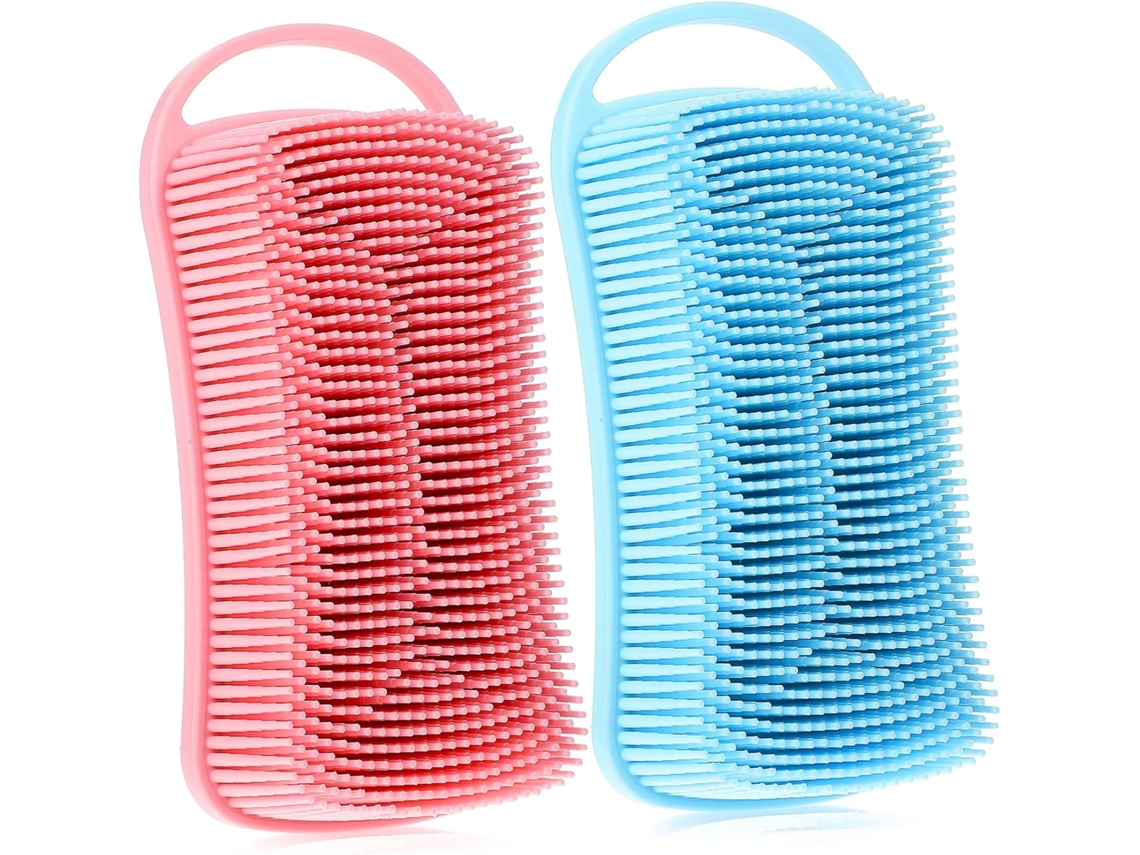 Conjunto De 2 Escovas Esfoliantes Corporais Silicone Nolitoy, Suaves E Práticas Para A Limpeza Da Pele