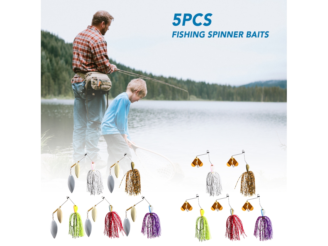 Kit de 5 Spinner Baits MARCA