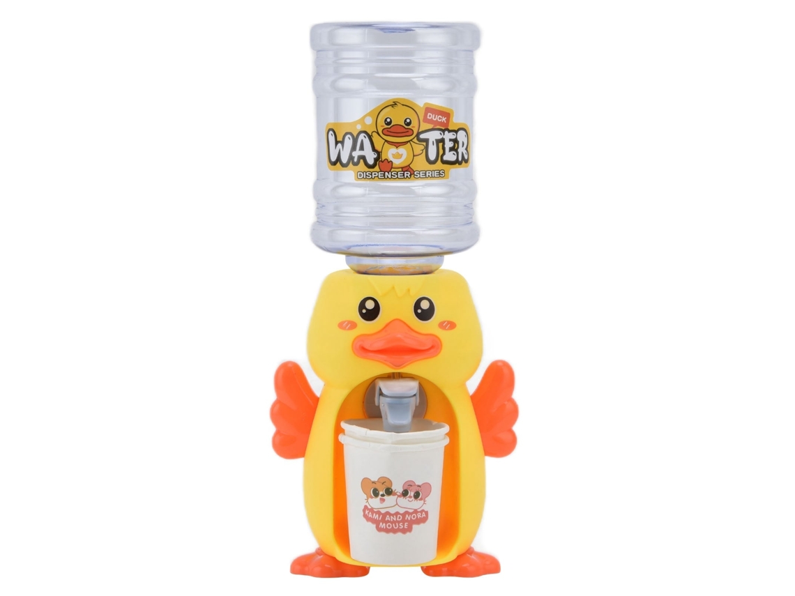 Primerox brinquedo Dispensador de Água Mini Modelo Fontanela Pato Acessório Casinha de Bonecas 3+