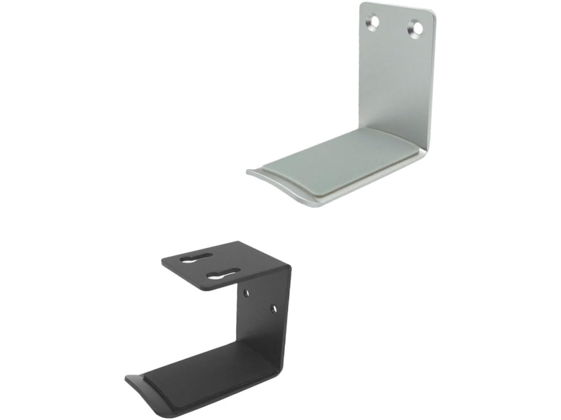 Support Pour Casque Audio En Alliage D'aluminium Coussinets En Silicone 2 Pièces Installation Sans Perçage