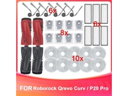 Kit De Acessórios Para Aspirador De Pó Roborock Qrevo Curve/p20 Pro_ozo