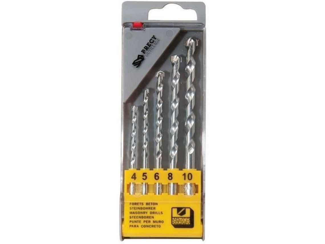 Caixa 5 Brocas Para Concreto Tivoly